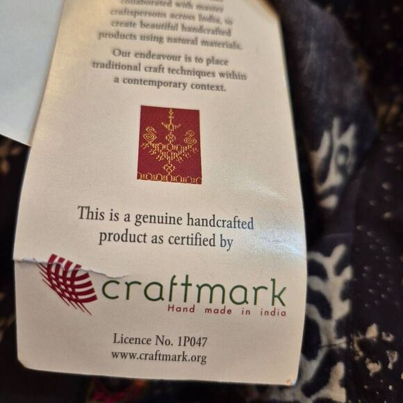 Fabindia Women's Black Cotton Kurta NEW - Picture 15 of 16